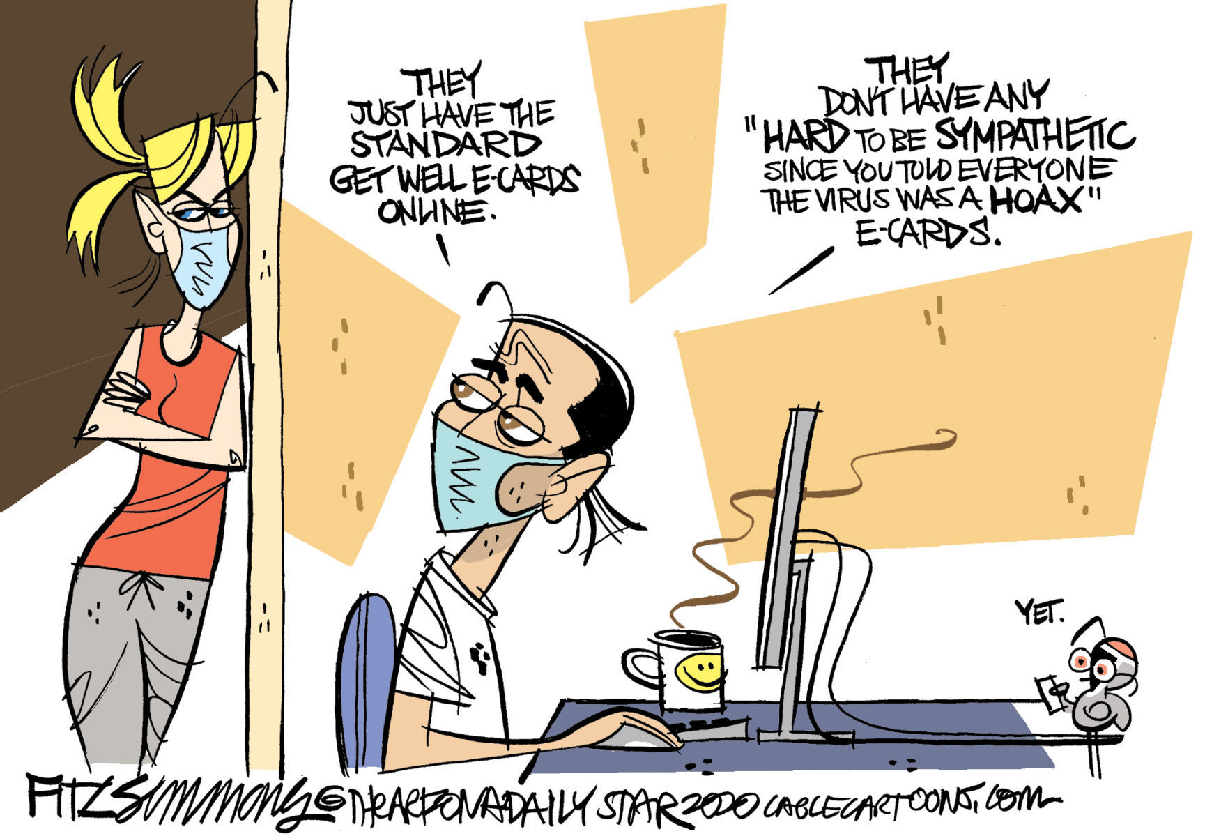 Daily Fitz Cartoon: E-Card